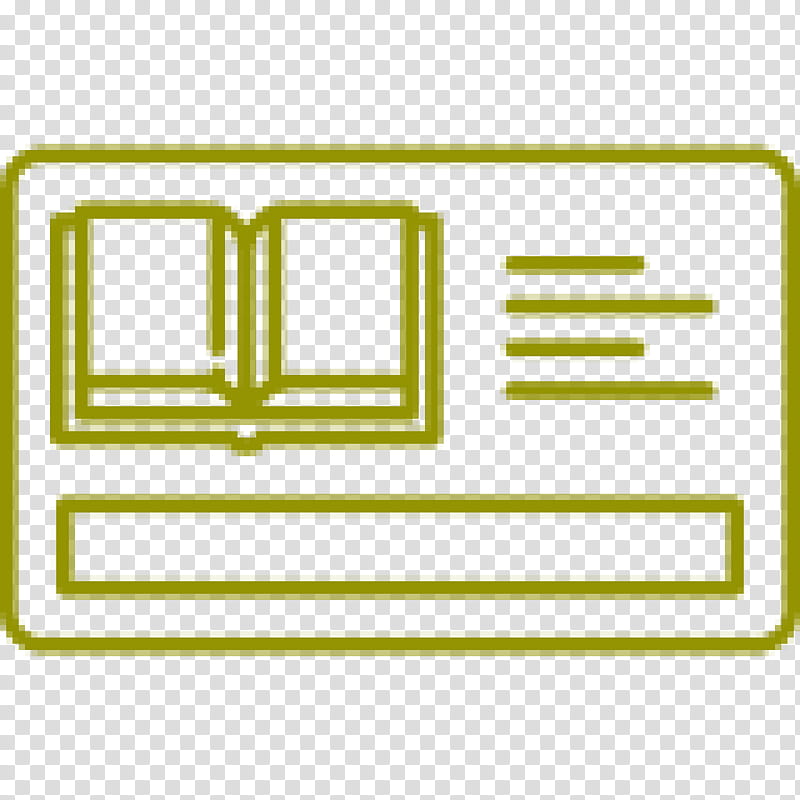 Library, Book, Library Card, Public Library, Yellow, Rectangle, Line transparent background PNG clipart
