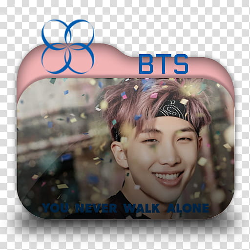 BTS Folder Icons YOU NEVER WALK ALONE by emosasa, RAP MONSTER  transparent background PNG clipart