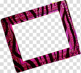 pink and black zebra print frame transparent background PNG clipart