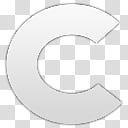Devine Icons Part , white C logo transparent background PNG clipart