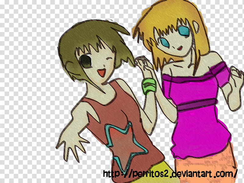 Rin y Gumi transparent background PNG clipart