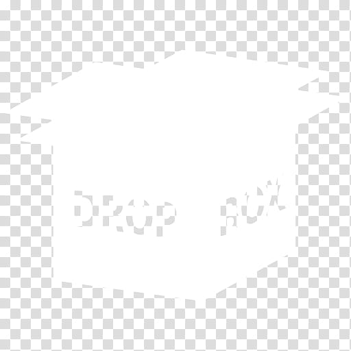 Black n White, dropbox logo transparent background PNG clipart