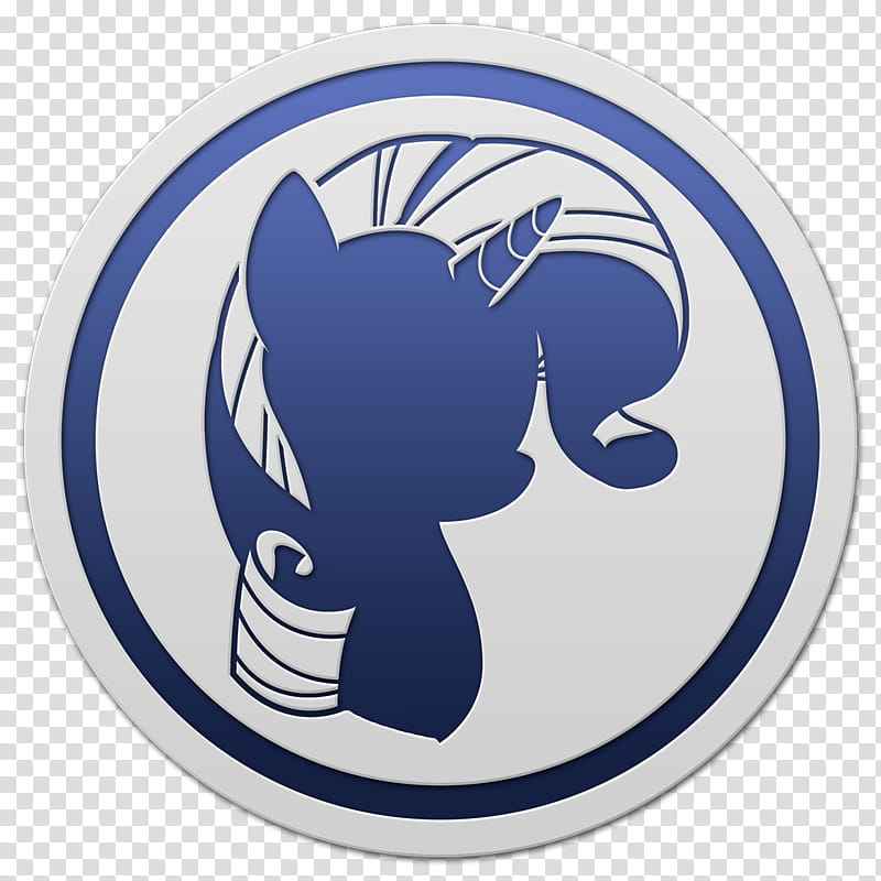Mane  Icon , Rarity Icon, white and blue My Little Pony icon transparent background PNG clipart