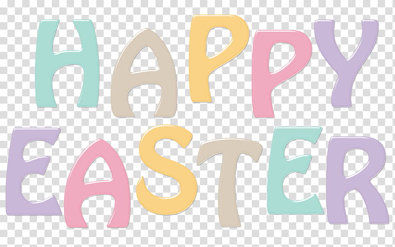 Happy Easter Word Art d transparent background PNG clipart