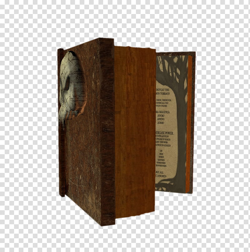 D Book Of Shadows, brown wooden box transparent background PNG clipart