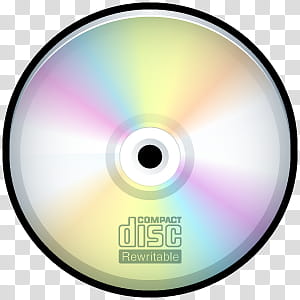 CD Icons, CD Rewritable transparent background PNG clipart