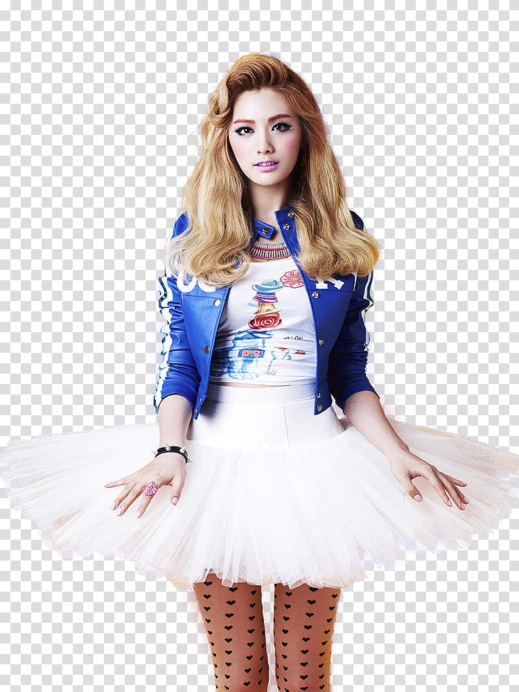 Nana Orange Caramel render, woman wearing blue and white jacket transparent background PNG clipart