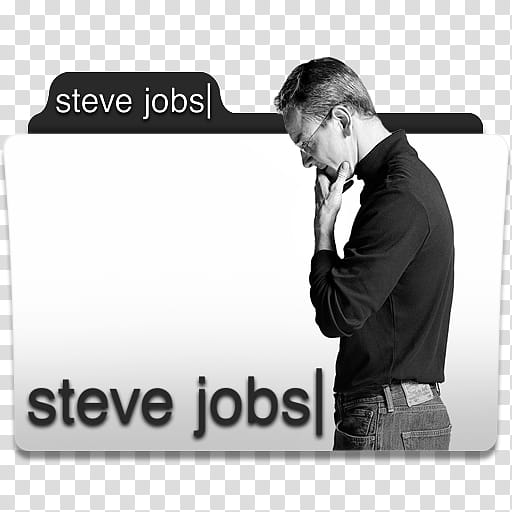 Steve Jobs  Folder Icon, Steve Jobs transparent background PNG clipart