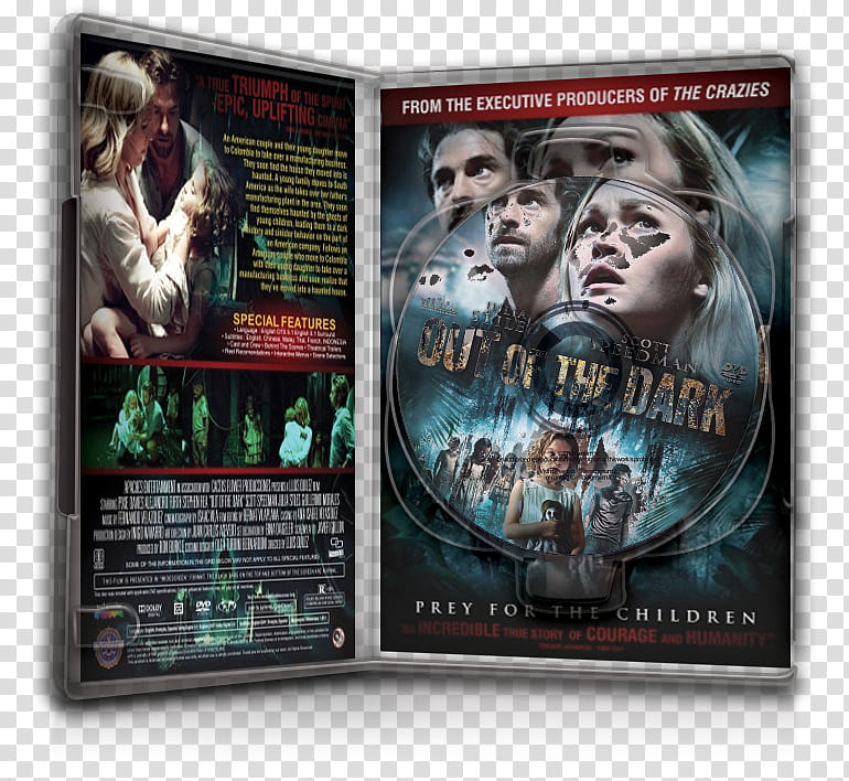 DvD Case Icon Special , Out of the Dark DvD Case Open transparent background PNG clipart