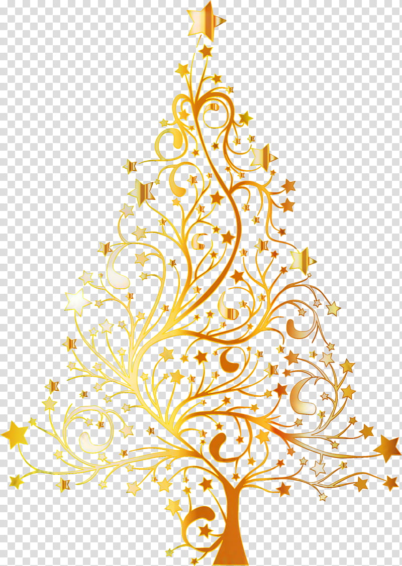 Christmas Tree Gold, Christmas Day, Christmas Ornament, Snowflake, Santa Claus, , Cartoon, Leaf transparent background PNG clipart