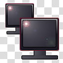 CP For Object Dock,  black monitor transparent background PNG clipart