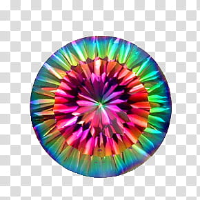 Gemstones, round cut iridescent gemstone transparent background PNG clipart