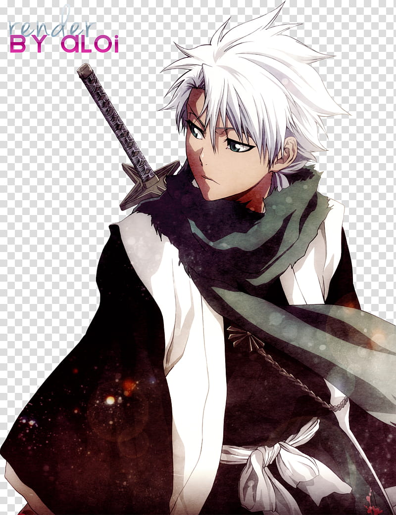 HITSUGAYA Toushirou render, male anime character transparent background PNG clipart