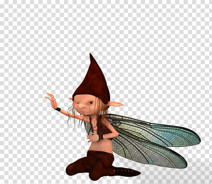 E S Goblin  poses, winged cartoon character illustration transparent background PNG clipart