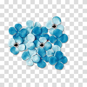 Feeling blue, blue hydrangeas art transparent background PNG clipart