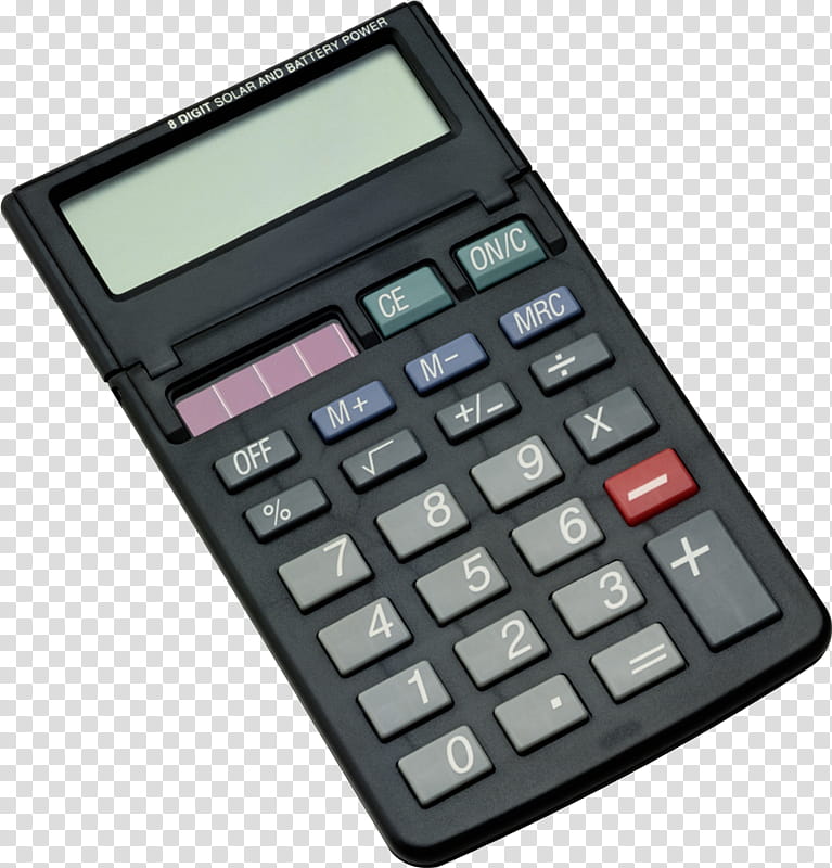 Calculator Calculator, Calculation, Adding Machine, Office Equipment, Technology, Numeric Keypad, Office Supplies transparent background PNG clipart
