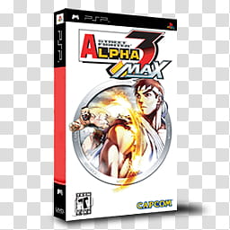 PSP Games Boxed  , Street Fighter Alpha  MAX transparent background PNG clipart