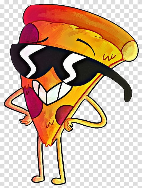 Hawaiian Pizza, Drawing, Pepperoni, Food, Cartoon, PIZZA PIZZA, Yellow, Headgear transparent background PNG clipart