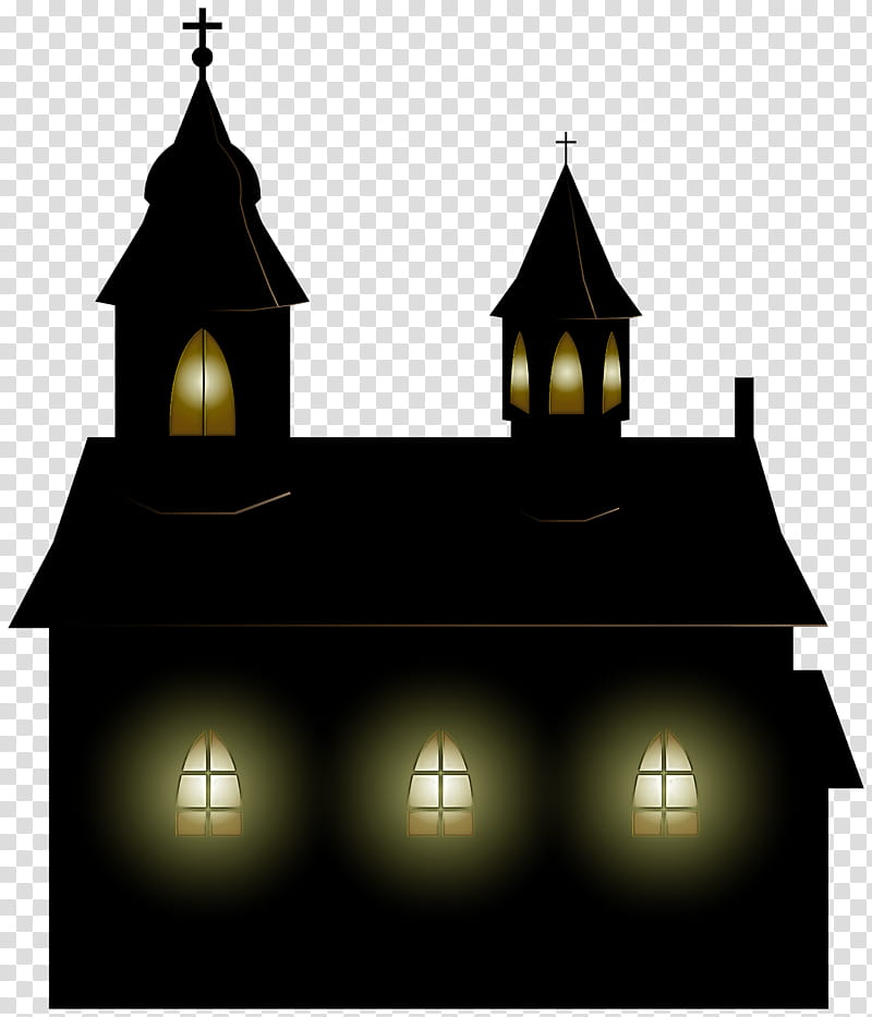 steeple chapel architecture place of worship church, Building, Facade, Tower, Church Bell, Bell Tower, Night, Medieval Architecture transparent background PNG clipart