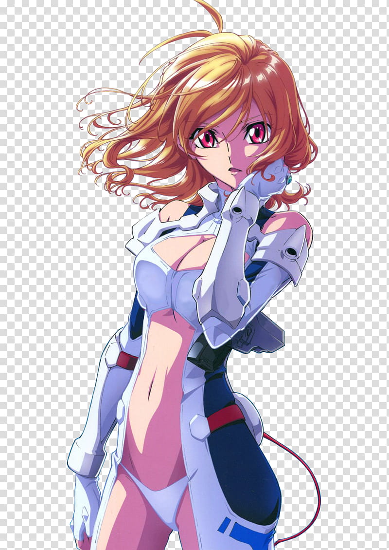 Cross Ange Ange Original Edited, woman in white top illustration transparent background PNG clipart