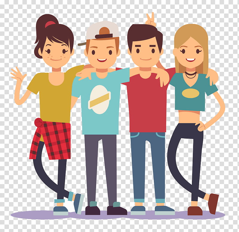 Fun People, Friendship, Hug, Cartoon, Sharing, Interaction, Child, Gesture transparent background PNG clipart
