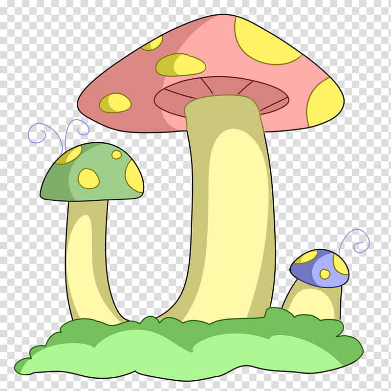 Mushroom, Cartoon, Tree, Bolete, Grass, Plant, Agaric, Fungus transparent background PNG clipart