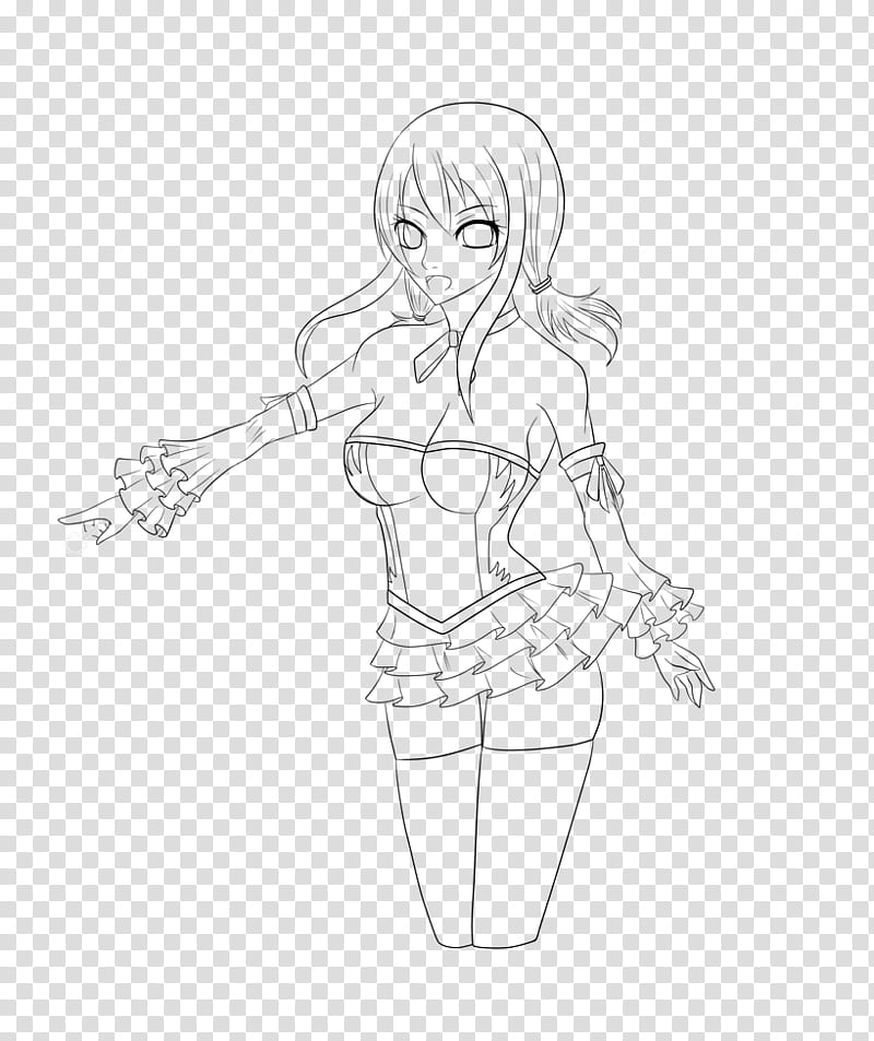 Lucy Hearfilia Celestial Mage :lineart: transparent background PNG clipart
