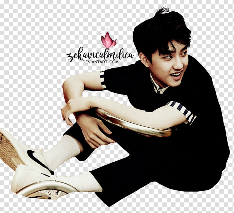 EXO D O Love Me Right, man looking backwards transparent background PNG clipart