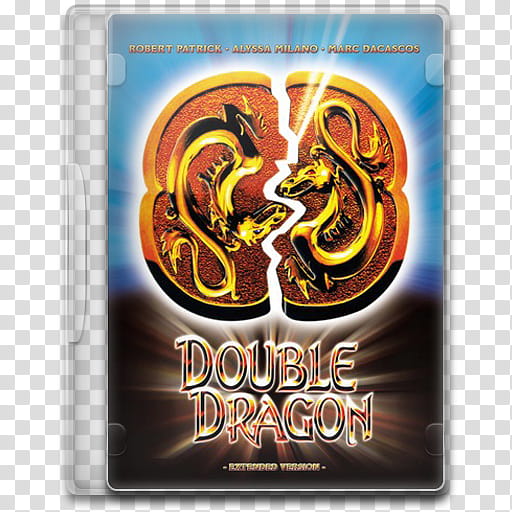Movie Icon , Double Dragon, Double Dragon DVD case transparent background PNG clipart