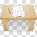 Chakram , Desk, white papers and brown pencil on brown desk illustration transparent background PNG clipart