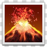 emojis, erupted volcano illustration transparent background PNG clipart