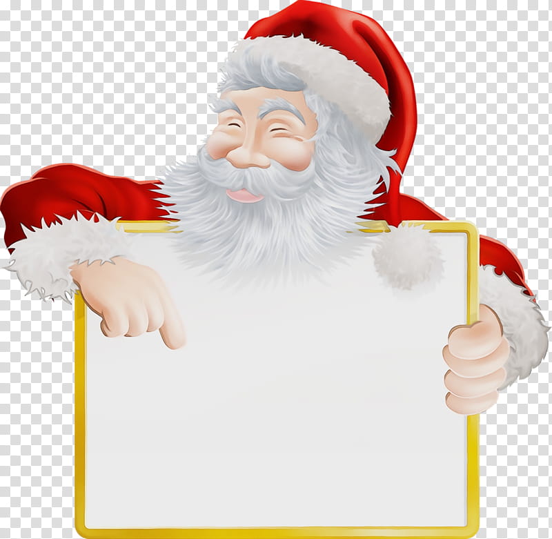 Santa claus, Christmas Santa, Saint Nicholas, Kris Kringle, Father Christmas, Watercolor, Paint, Wet Ink transparent background PNG clipart