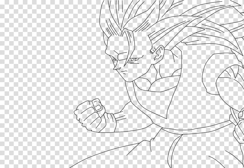 Goku SSJ transparent background PNG clipart