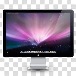 Apple LED  Display Icon, Apple LED , Display x, turned on iMac Aluminum transparent background PNG clipart