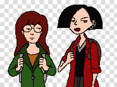 Daria and Jane Pixel transparent background PNG clipart