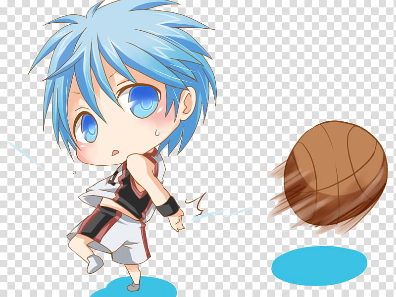 Kuroko passing basketball illustration transparent background PNG clipart