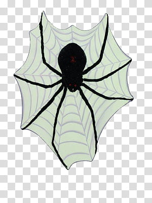 Halloween, black and grey spider and web illustration transparent background PNG clipart