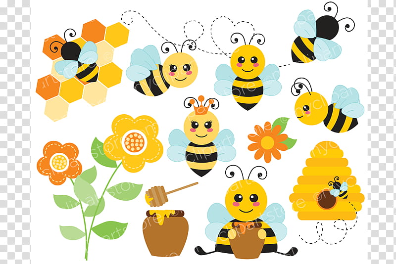 Sunflower Drawing, Bee, Honey Bee, Beehive, Cartoon, Bumblebee, Honeycomb, Yellow transparent background PNG clipart