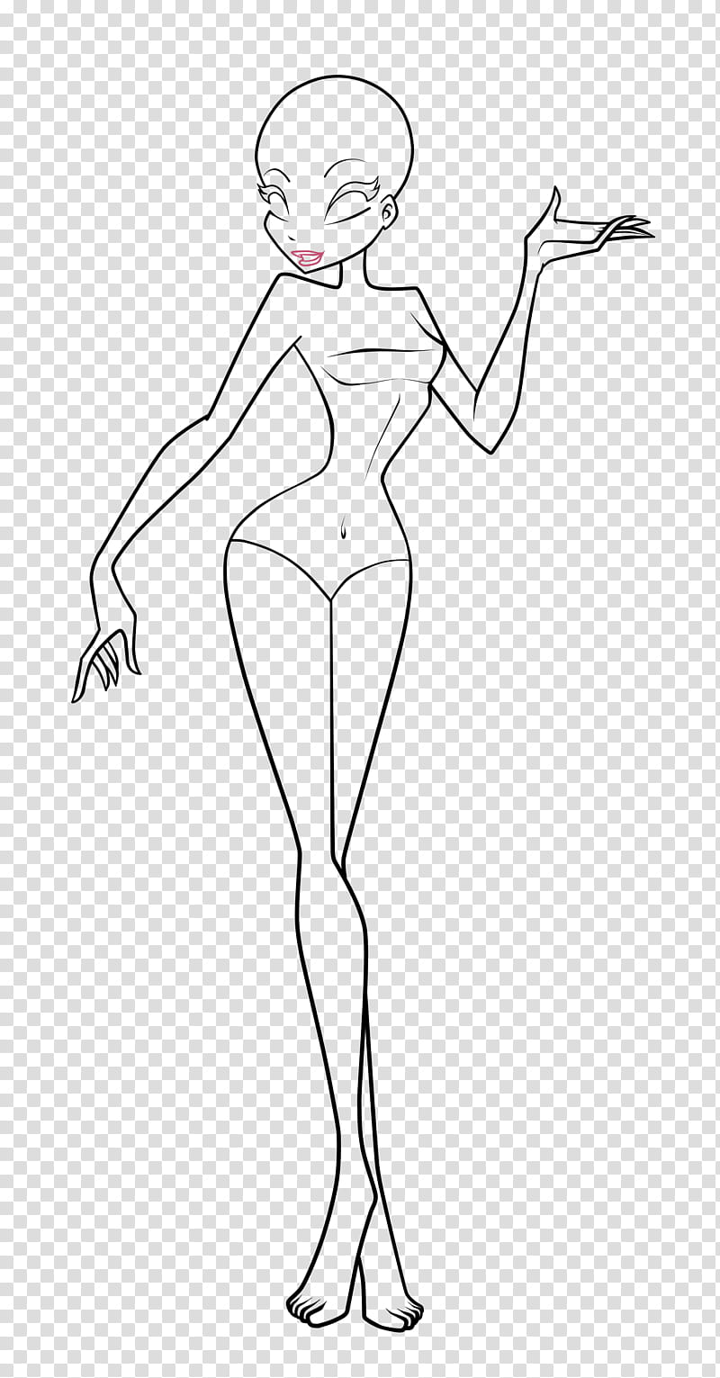 Human Drawing Base Deviantart And By Angelicbases On  Cute Female Anime  Base HD Png Download  Transparent Png Image  PNGitem