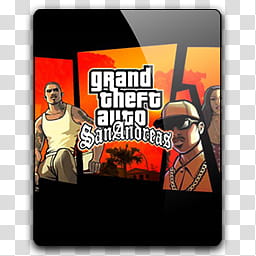 Zakafein Game Icon , Grand Theft Auto San Andreas, Grand Theft Auto San Andres game poster transparent background PNG clipart