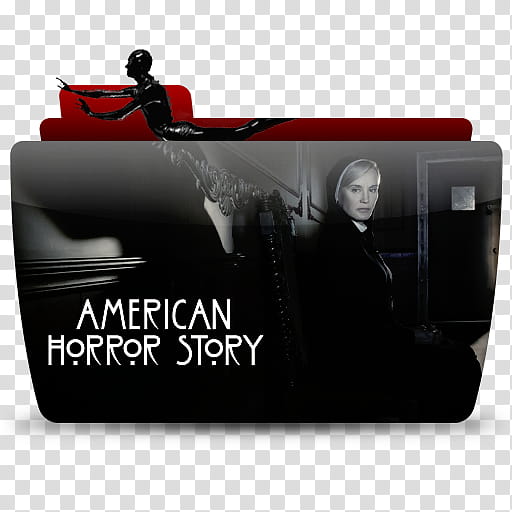TV Folder Icons ColorFlow Set , American Horror Story , black and red American Horror Story file name transparent background PNG clipart