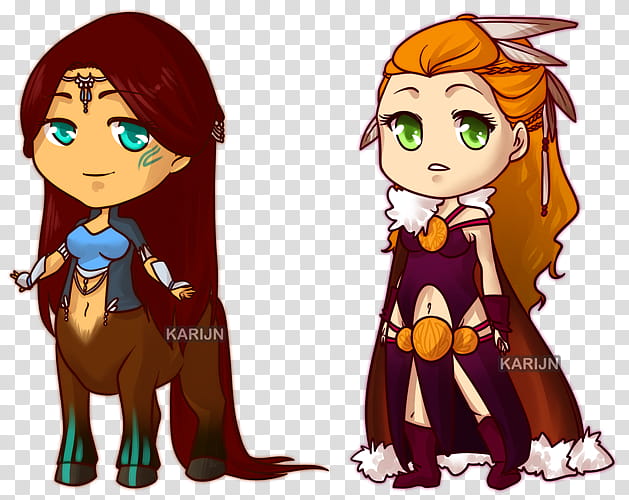 Chibi Adopts CLOSED, two female cartoon character standing art transparent background PNG clipart
