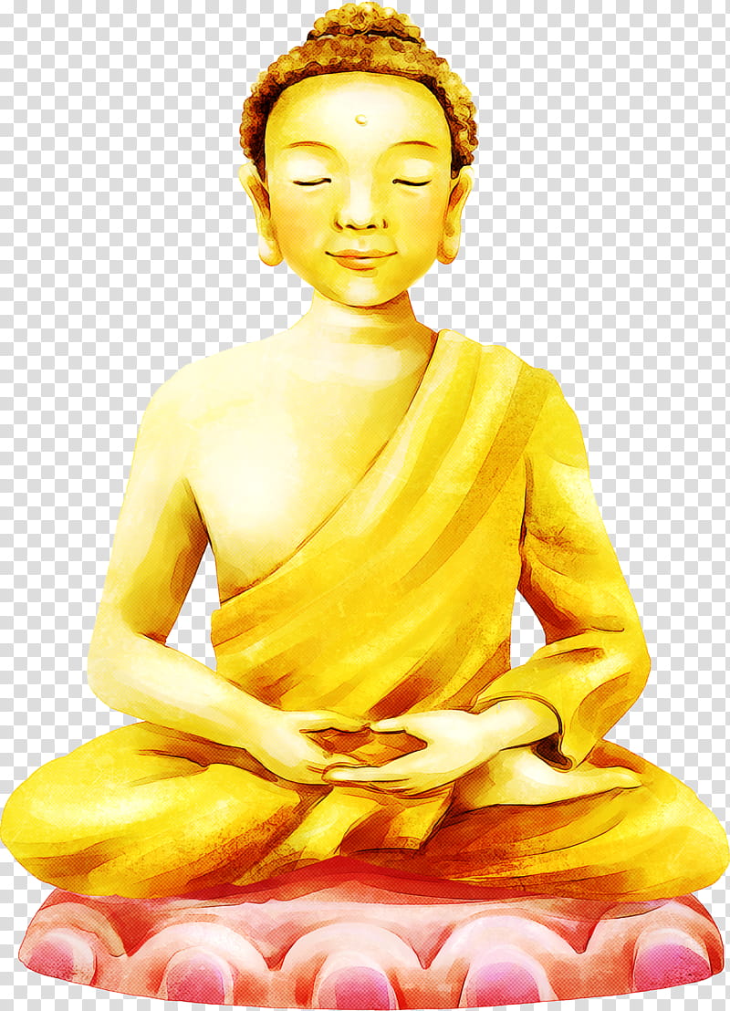 meditation statue guru sitting fictional character, Zen Master, Kneeling, Sculpture, Monk transparent background PNG clipart