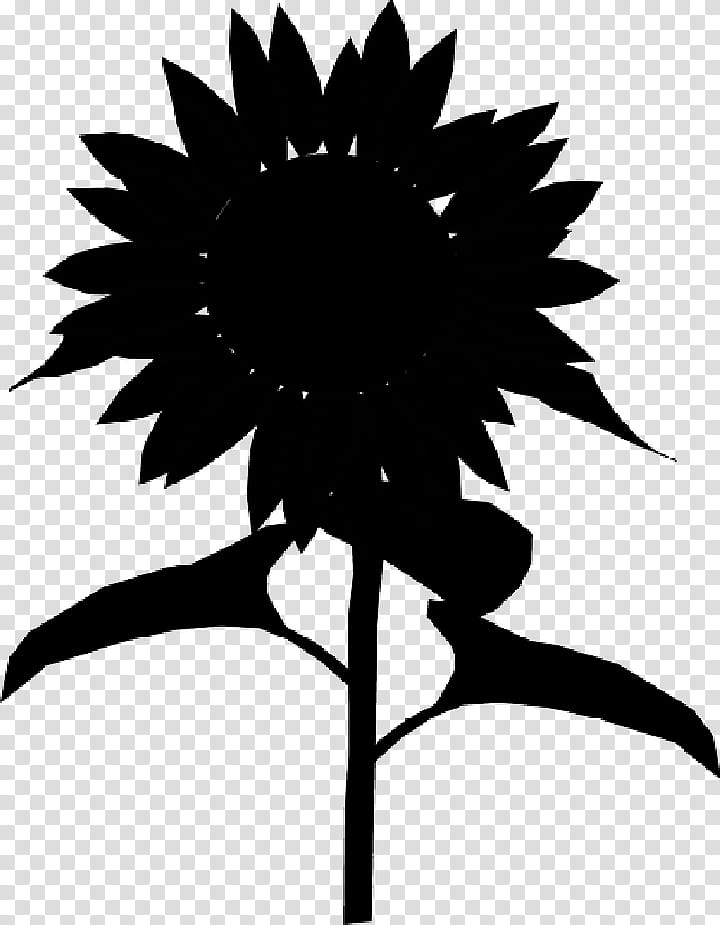Family Tree Silhouette, Drawing, Common Sunflower, Black, Blackandwhite, Plant, Leaf, Plant Stem transparent background PNG clipart