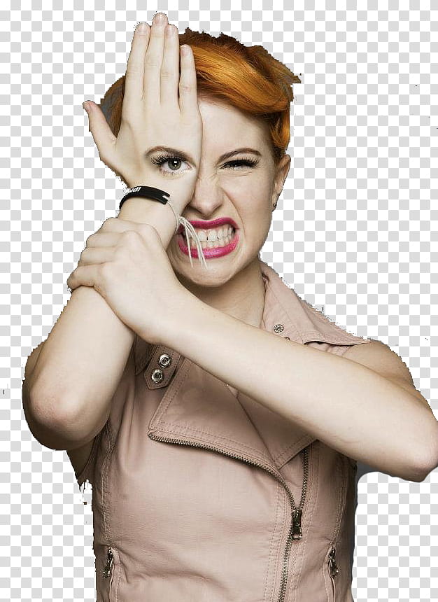 Hayley Williams, Hayley Williams with eye hand tattoo transparent background PNG clipart