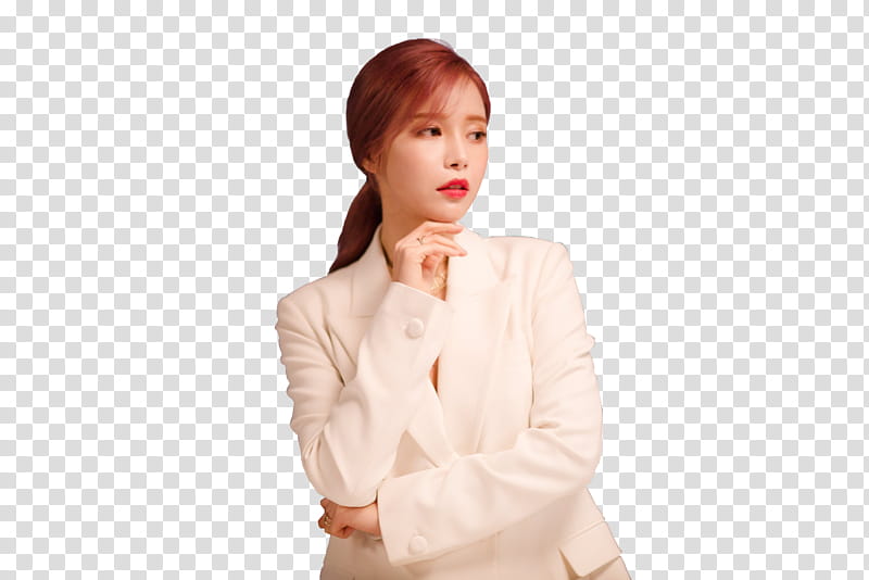 Solar MAMAMOO PAINT ME, woman in white blazer transparent background PNG clipart