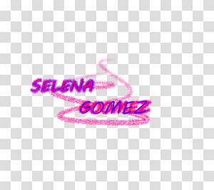Selena Gomez texto transparent background PNG clipart thumbnail