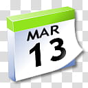 WinXP ICal, March  calendar transparent background PNG clipart
