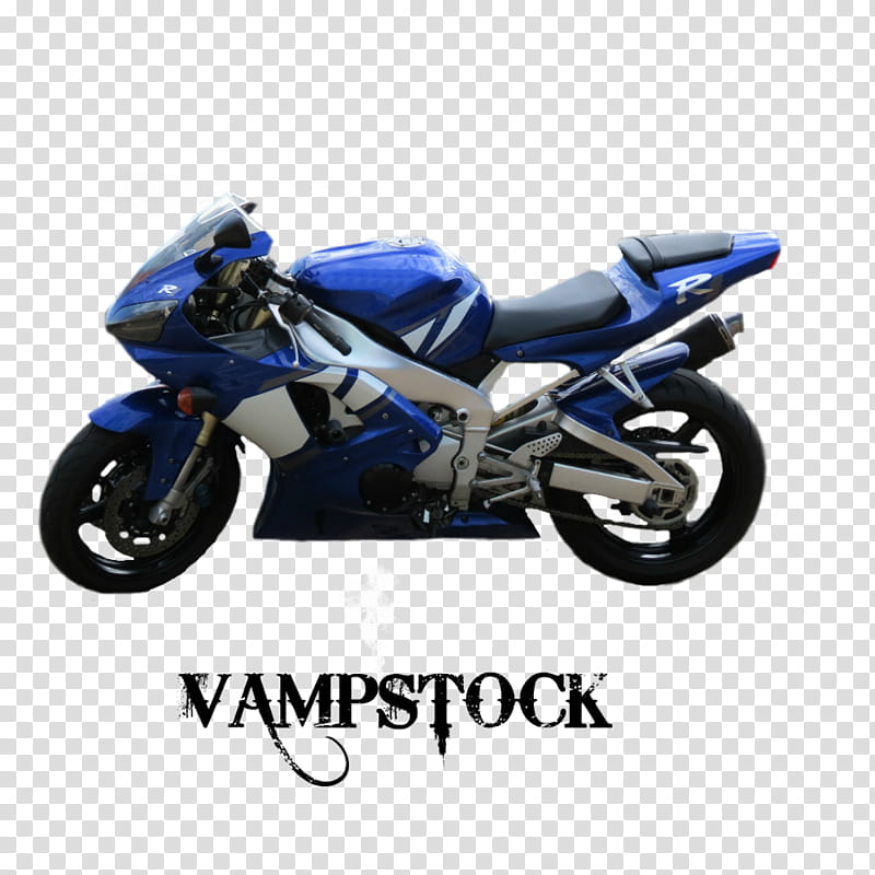 Motor Cycle Vamp , blue and gray Yamaha sport bike transparent background PNG clipart