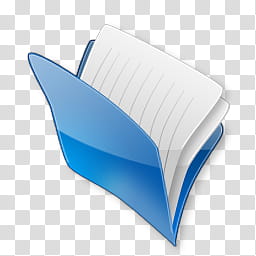 Cristallo Intenso Folders, blue folder icon transparent background PNG clipart